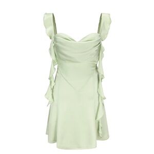 Authentic Nana Jacqueline light green Karina mini dress!